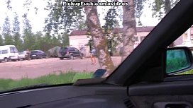 Anal pickup roadside pov out in public