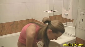 Mature women on the toilet