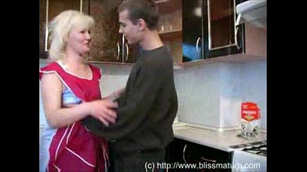 Russian mom son with kitchen porn scene