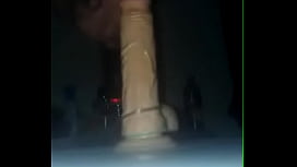 Gay virgin rides anal dildo