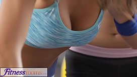 Lesbian gym big boobs