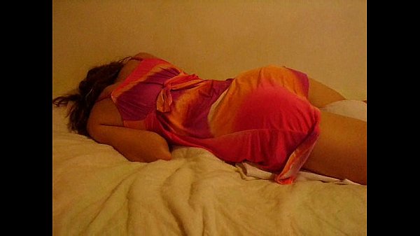 Young teen sleeping upskirt scene