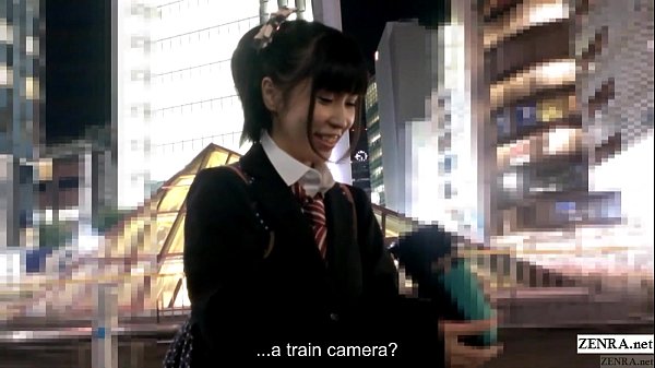 Japanese schoolgirl lesbian sex on train