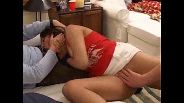 Drunk wife gangbanged at party scene