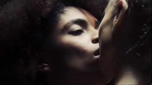 Erotic black and white lesbians scene