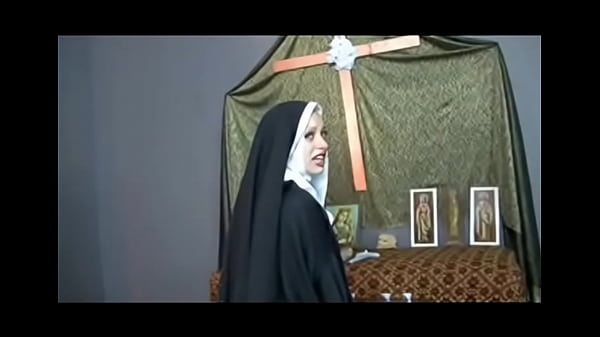 Busty nun habdjob while sleeping scene