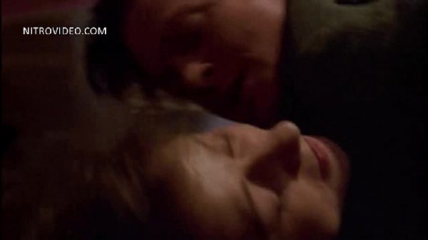Lesbian pinned down in bed scene