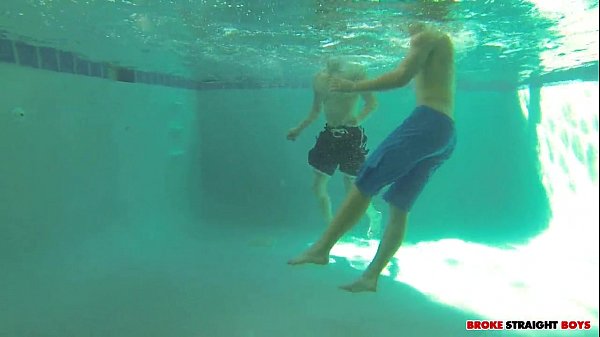 Mature gay blowjob under water scene