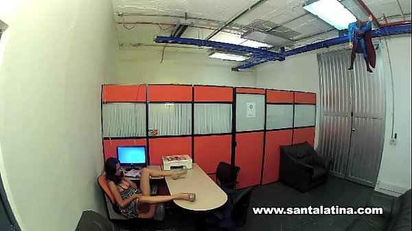 Office lesbians caught security cam scene