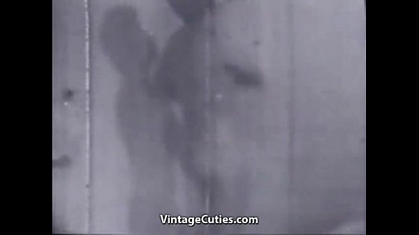 Spying on a showering mature milf scene