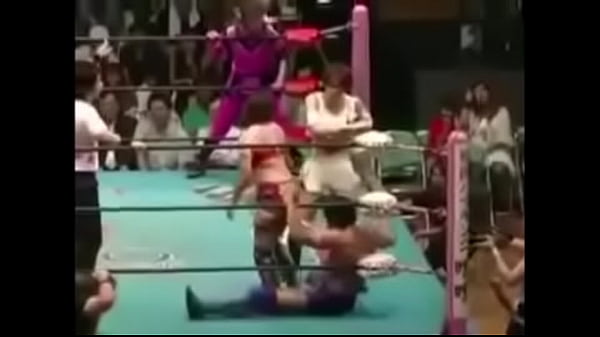 Japanese lesbian wrestling scene