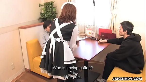 Asian waitress milk scene